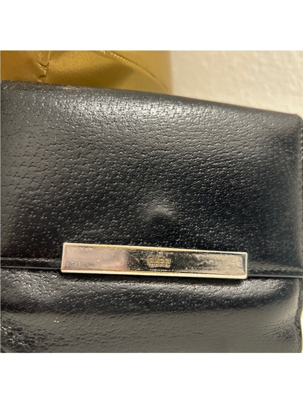 GUCCI Authentic Vintage Black Leather Wallet